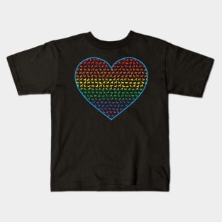 Rainbow Gay Pride Dog Lover Kids T-Shirt